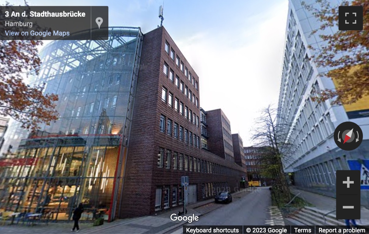 Street View image of Stadthausbrücke 5, Hamburg, Schleswig Holstein