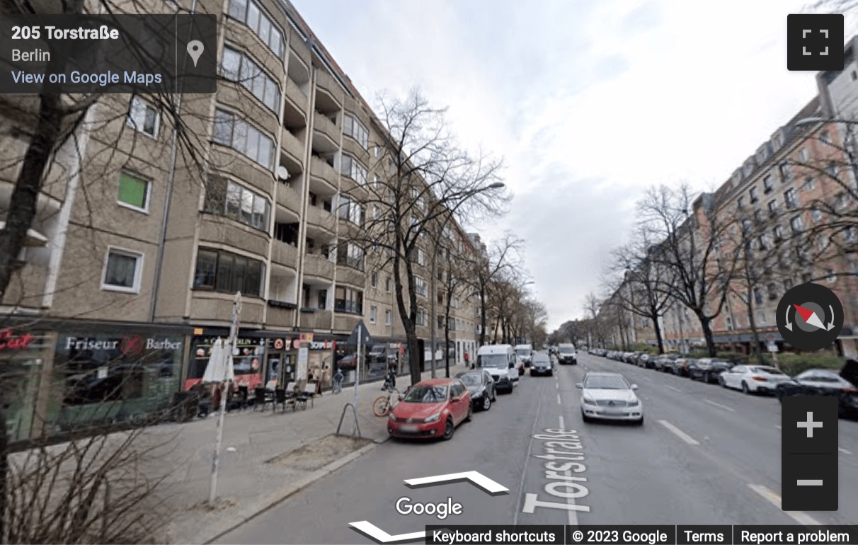 Street View image of Torstrasse 203, Berlin, Berlin State