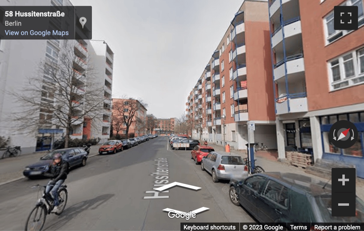 Street View image of Hussitenstraße 17, Berlin, Berlin State