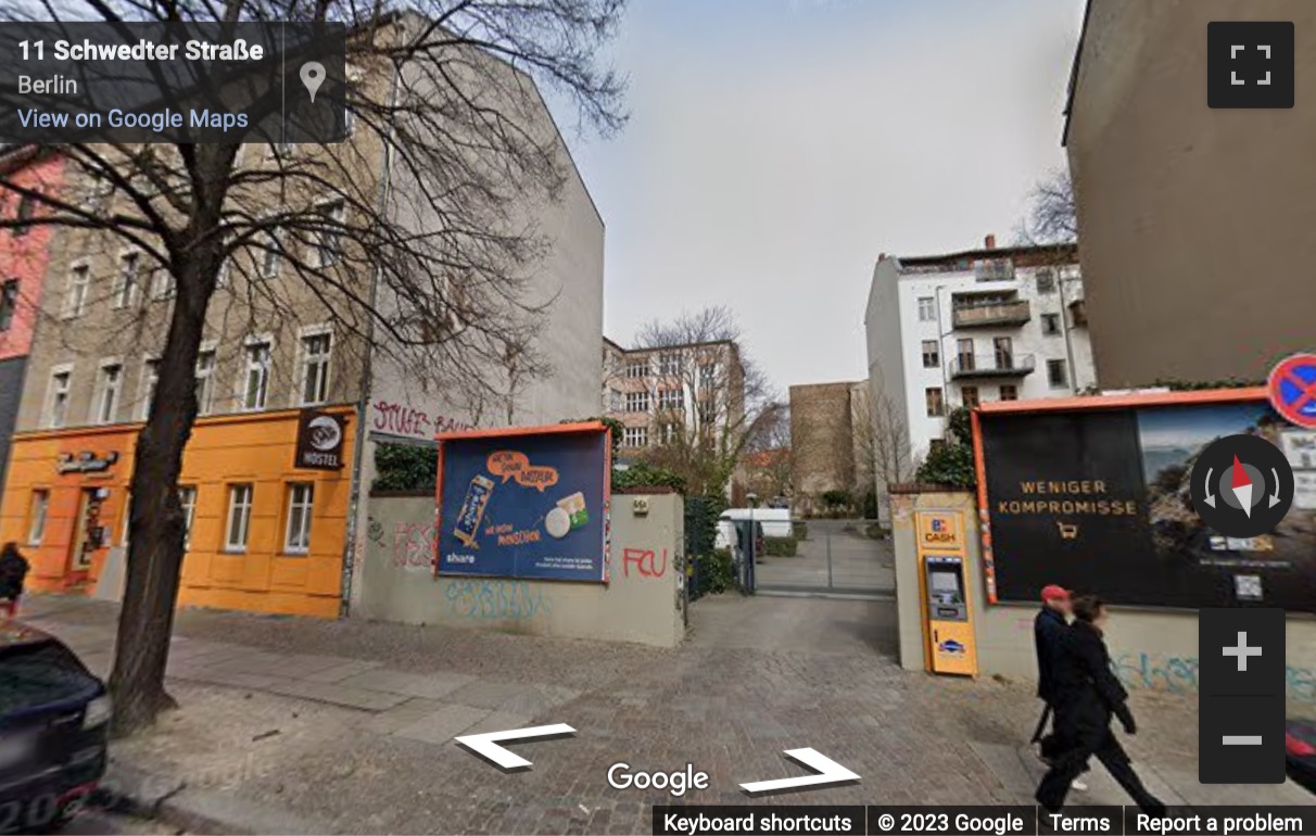 Street View image of Schwedterstr. 9a, Berlin, Berlin State