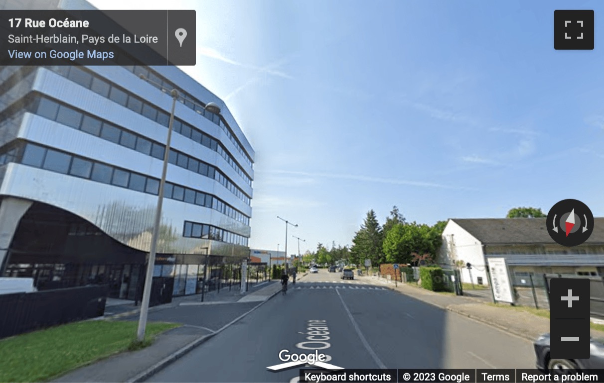 Street View image of 17 rue Océane, Saint Herblain, Nantes, Loire-Atlantique