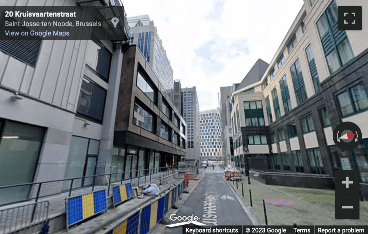 Street View image of Avenue du Boulevard 21, Brussels