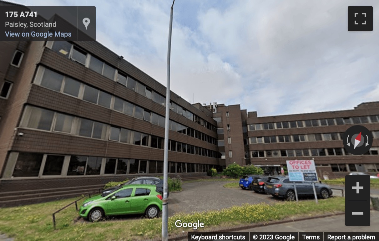 Street View image of Trident House, 175 Renfrew Road, Paisley, Renfrewshire