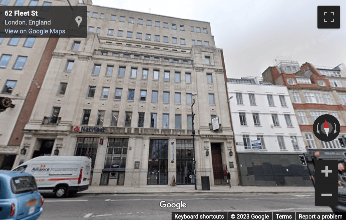 Street View image of Bouverie House, Fleet Street, London