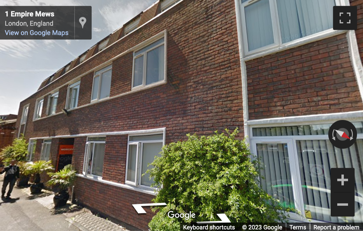 Street View image of 1 Empire Mews, London