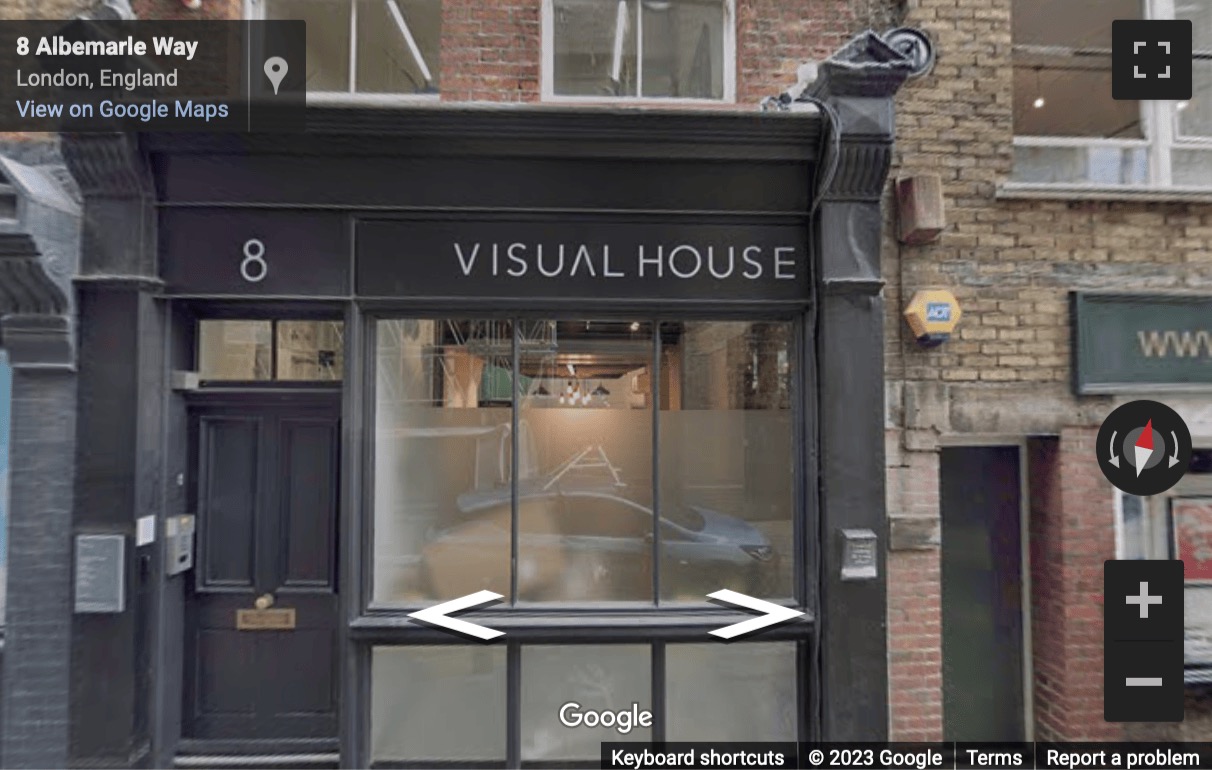 Street View image of 8 Albemarle Way, Islington, EC1V