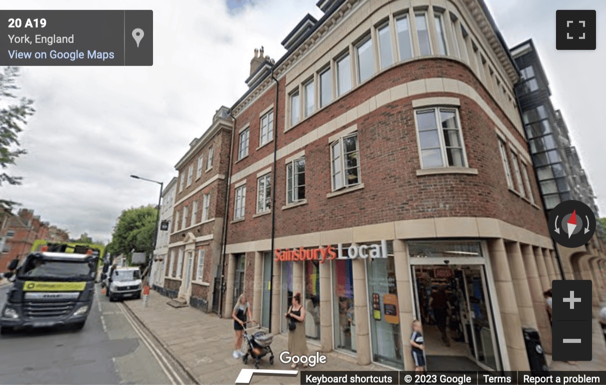 Street View image of Aspire House, 31 Bootham Row, York