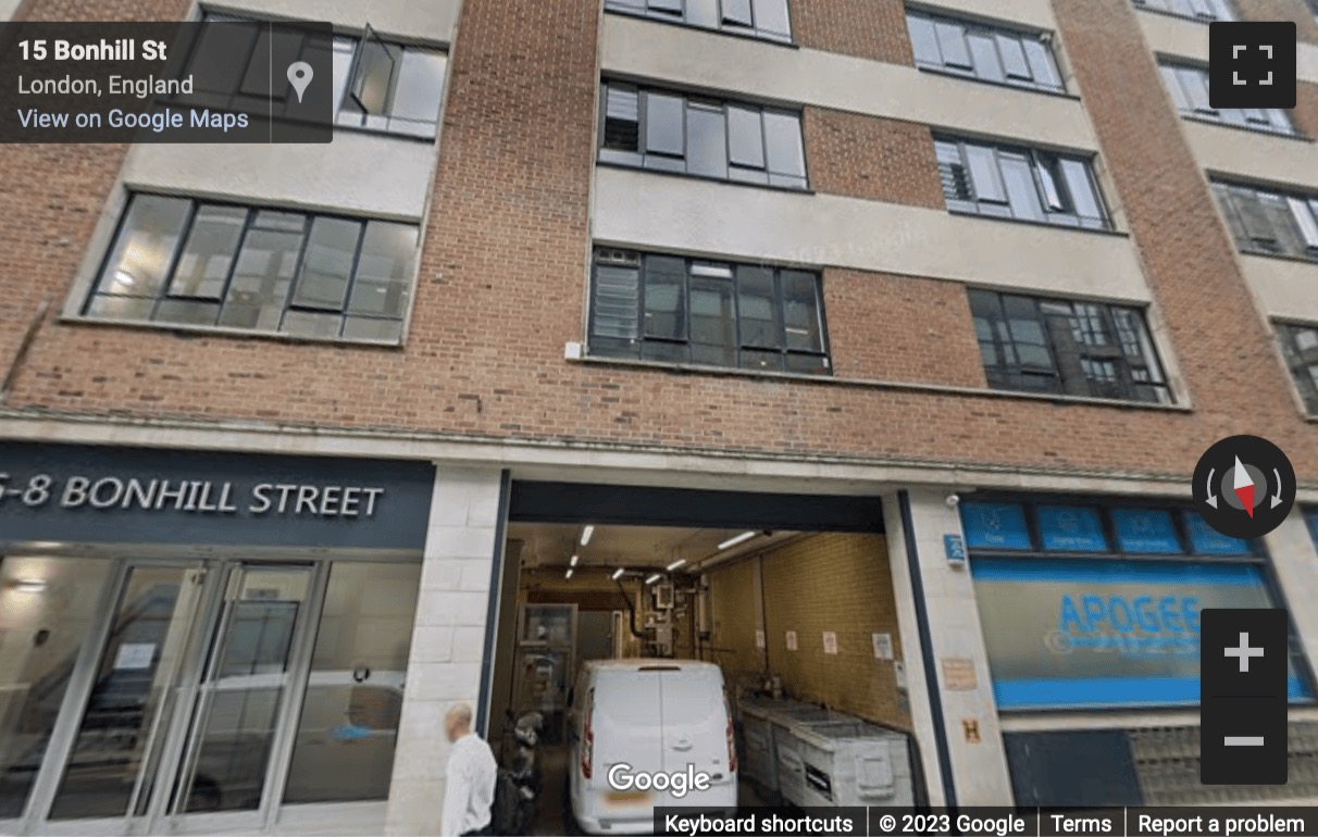 Street View image of 6-8 Bonhill Street, Floor 2-3, London