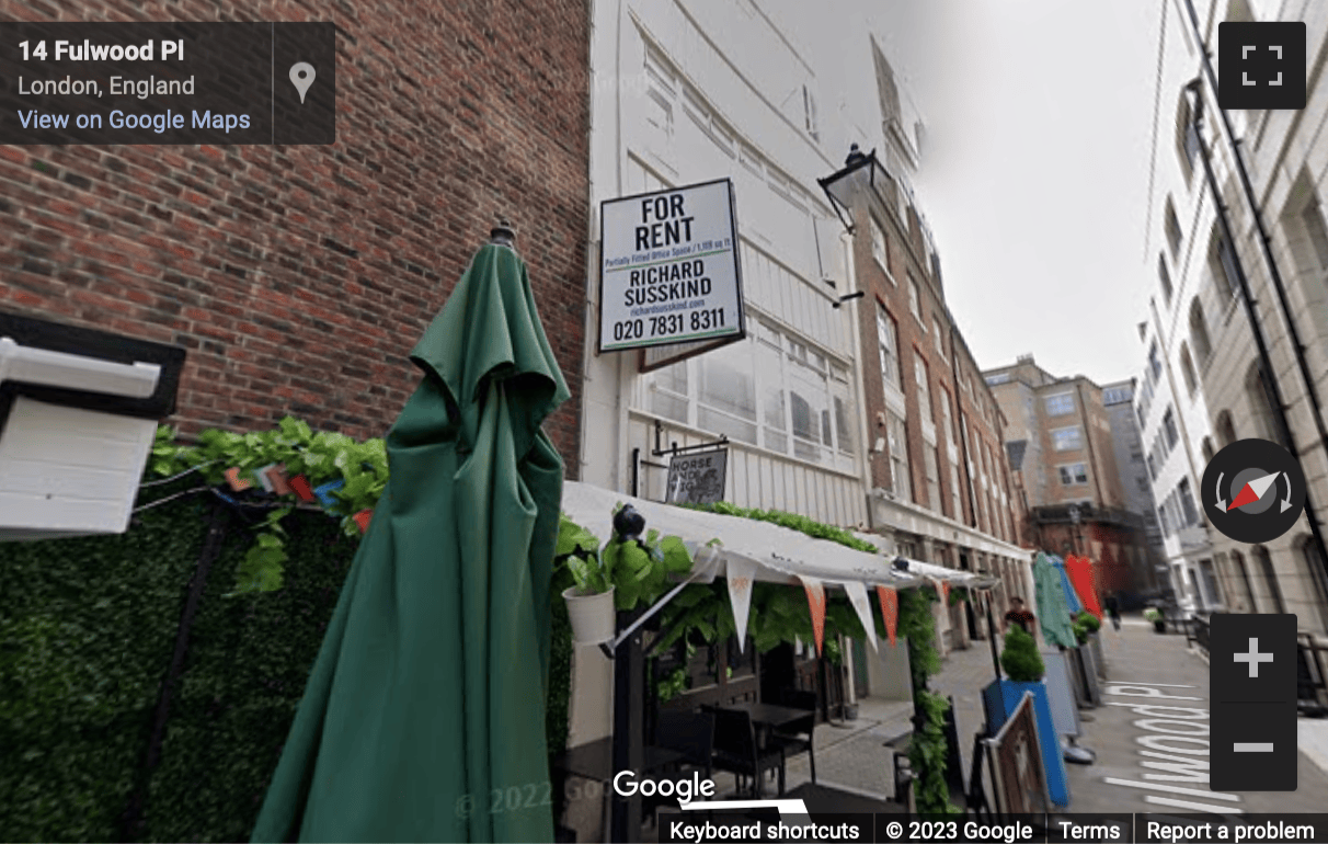 Street View image of The Fulwood, 4-7 Fulwood Place, Camden