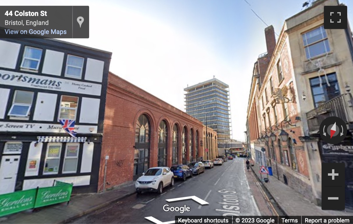 Street View image of 37 Colston Avenue, Bristol