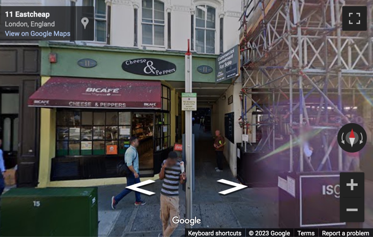 Street View image of 8 Eastcheap, London, United Kingdom