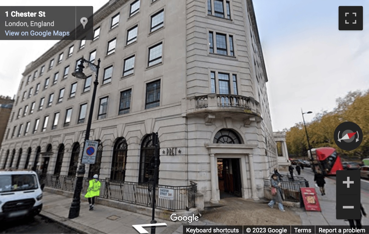 Street View image of 21 Iron Trades House, 21 Grosvenor Place, Belgravia, London