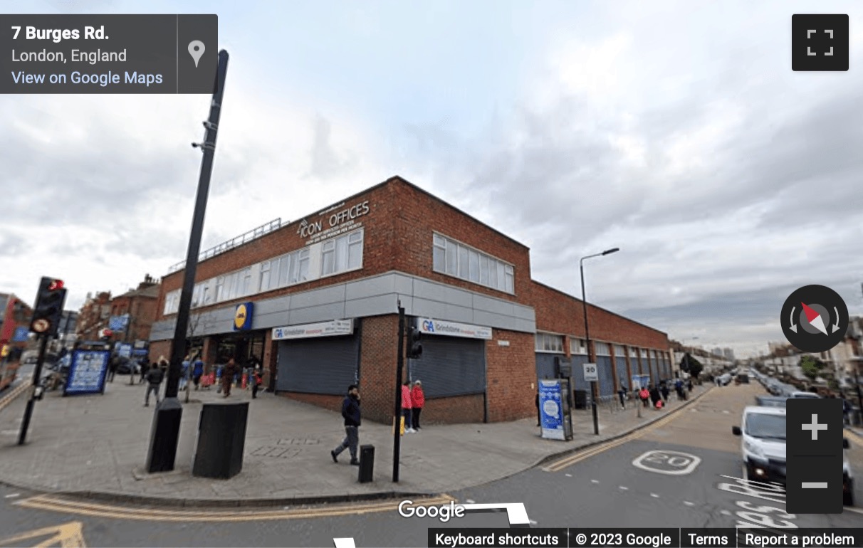 Street View image of 182, 184 High Street North, East Ham, London