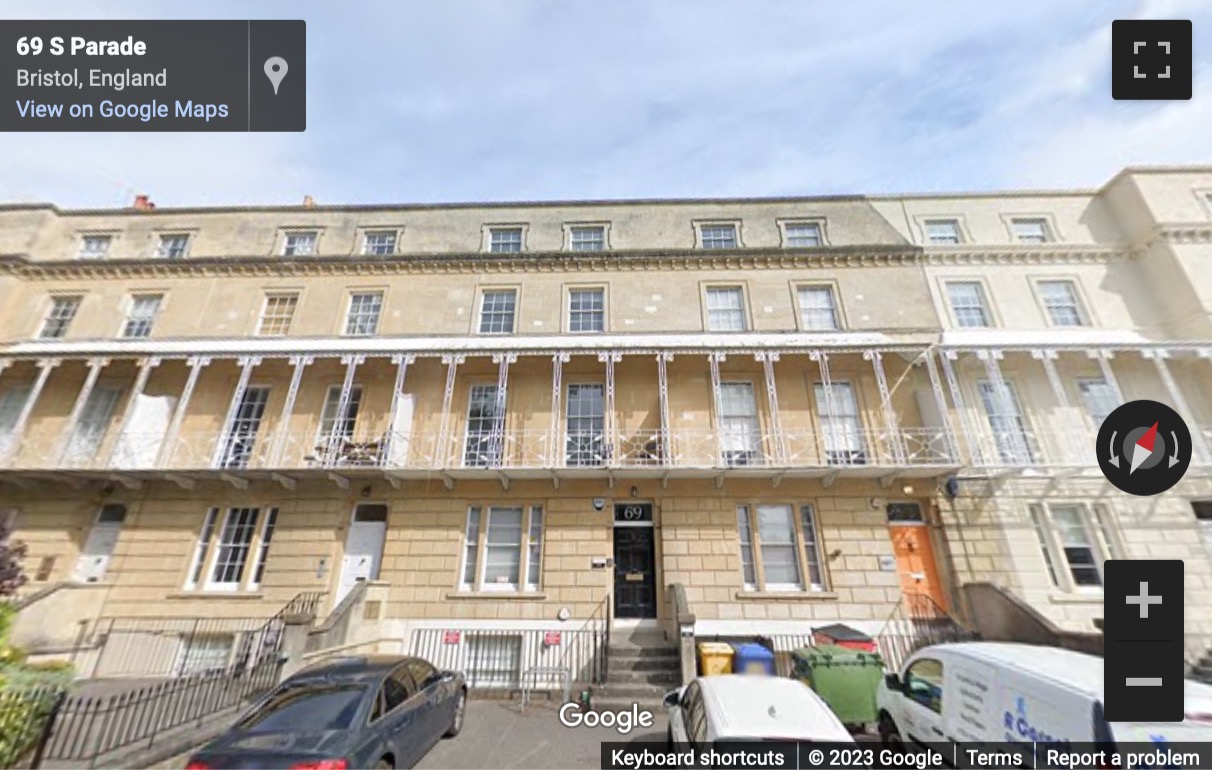 Street View image of 69 Oakfield Road, Clifton, Bristol