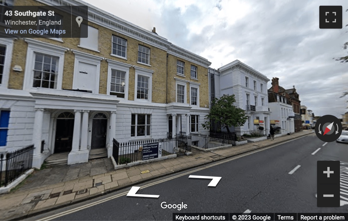 Street View image of 47 Southgate Street, Winchester, Hampshire