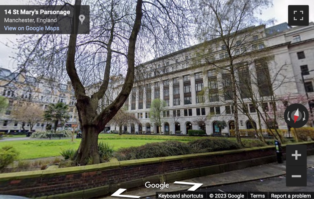 Street View image of Arkwright House, Parsonage Gardens, Manchester, Greater Manchester