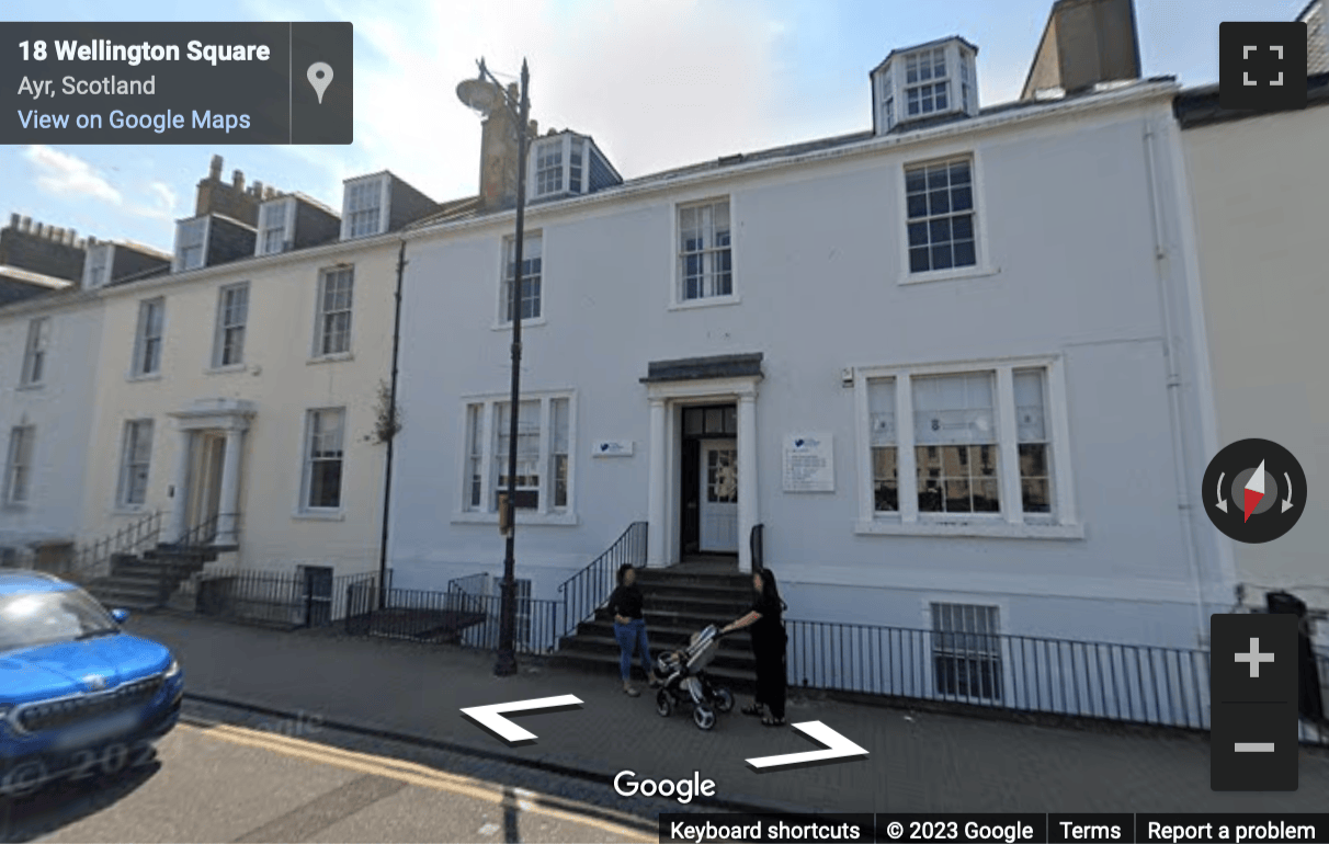 Street View image of 18 Wellington Square, Ayr, United Kingdom