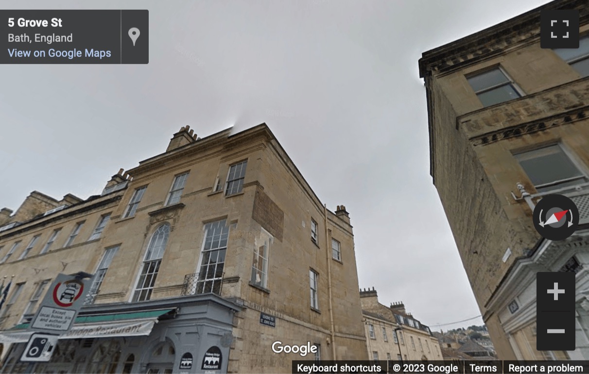 Street View image of 5 Argyle Street, Bath, Somerset