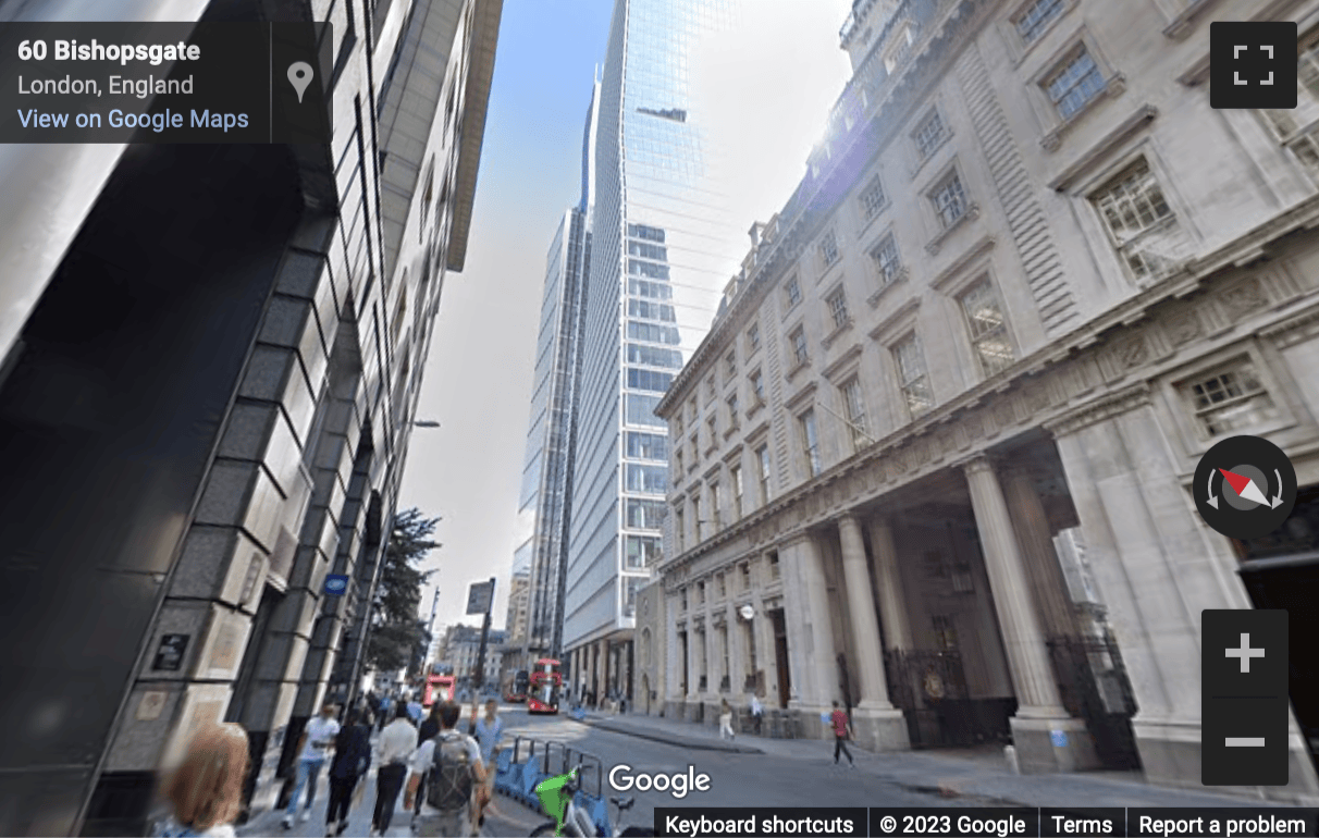Street View image of 17 St Helen’s Place, London