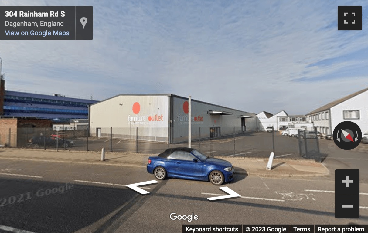 Street View image of 335-351, Rainham road south, Essex, Dagenham, Barking and Dagenham