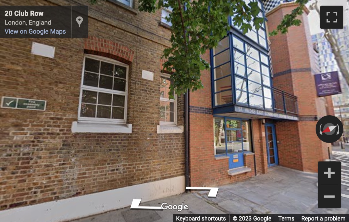 Street View image of 18 club row, London, United Kingdom