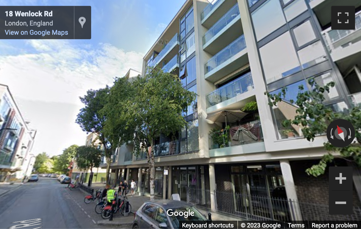 Street View image of 18 Wenlock Road, London