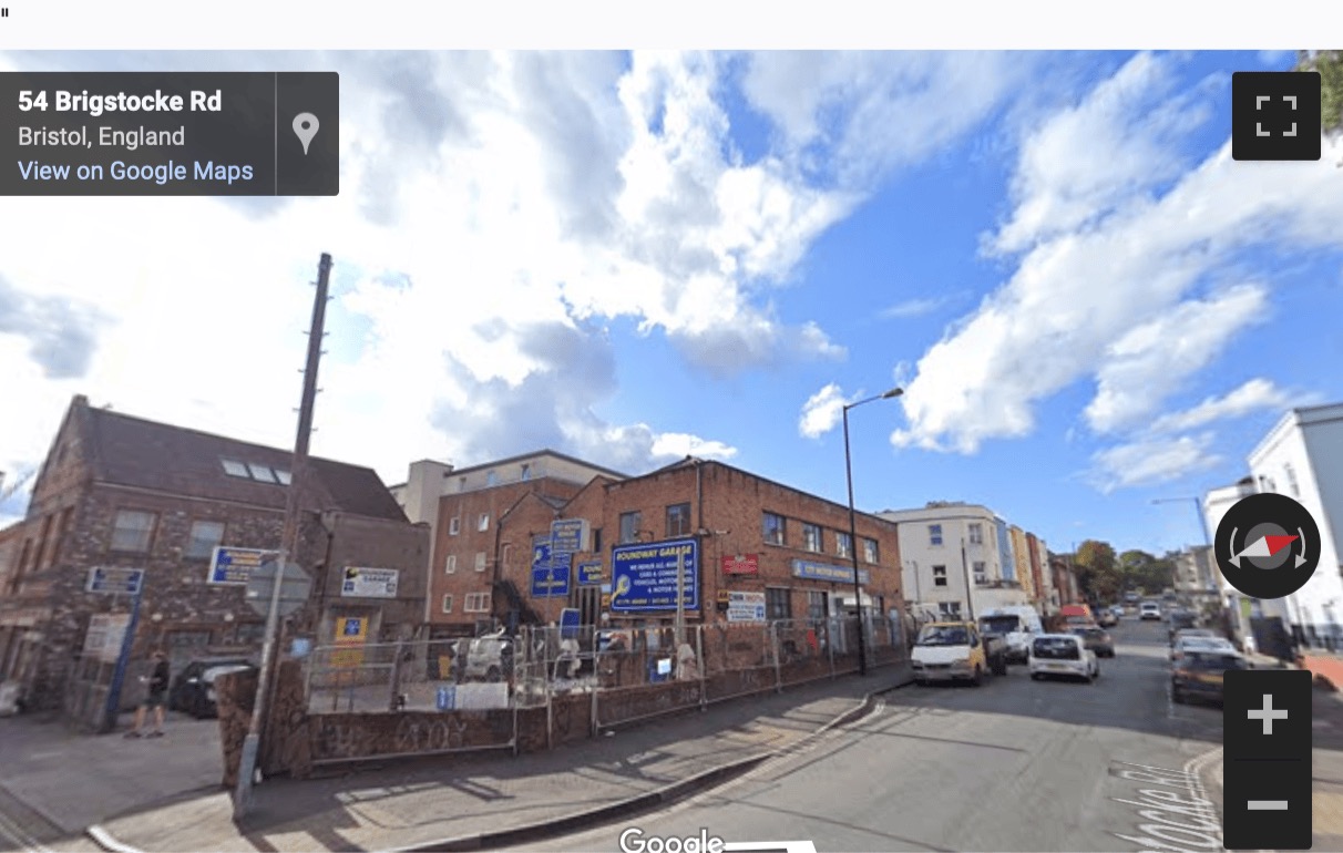 Street View image of 54-56 Brigstocke Road, Bristol