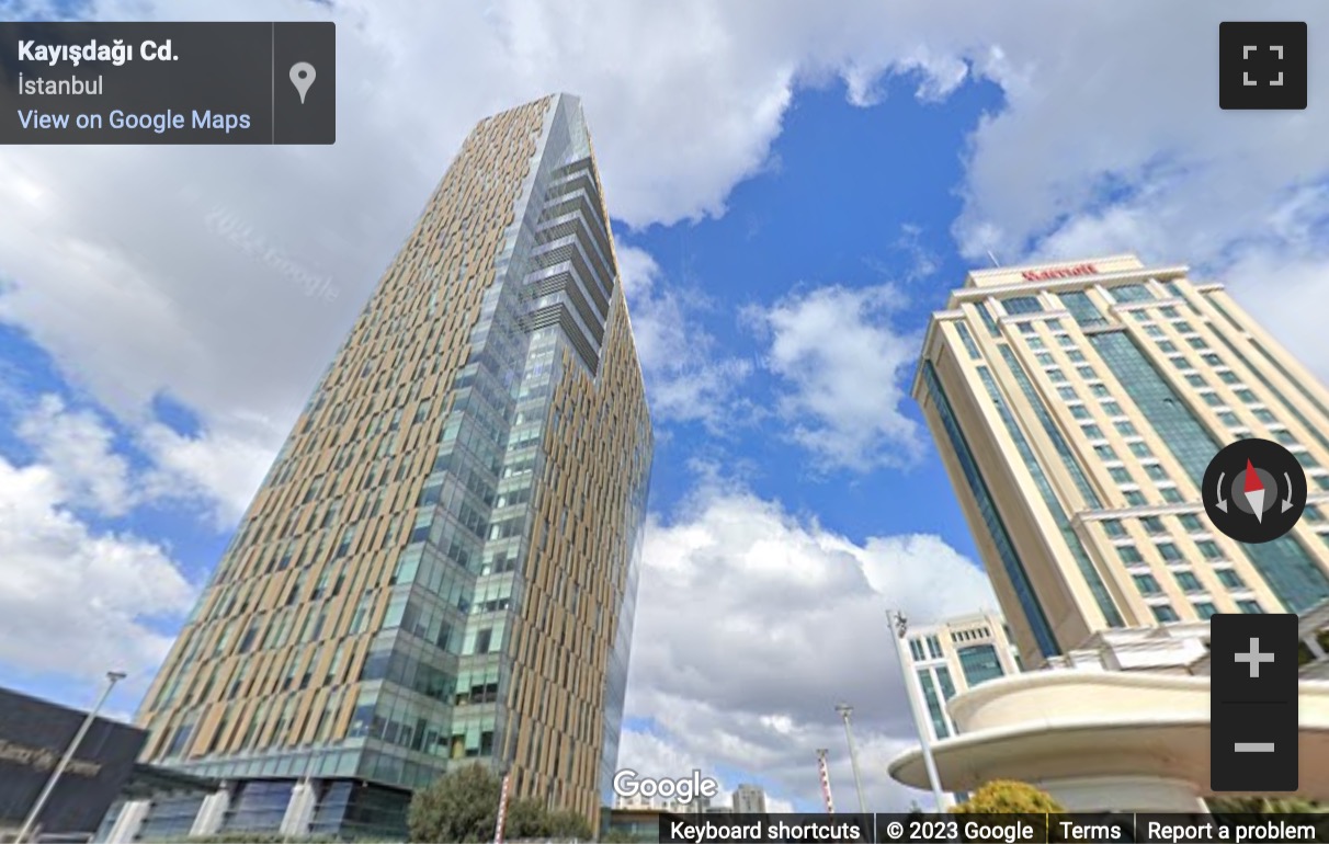 Street View image of Küçükbakkalköy Mah. Kayışdağı Cad. Number 1, Allianz Tower, Istanbul