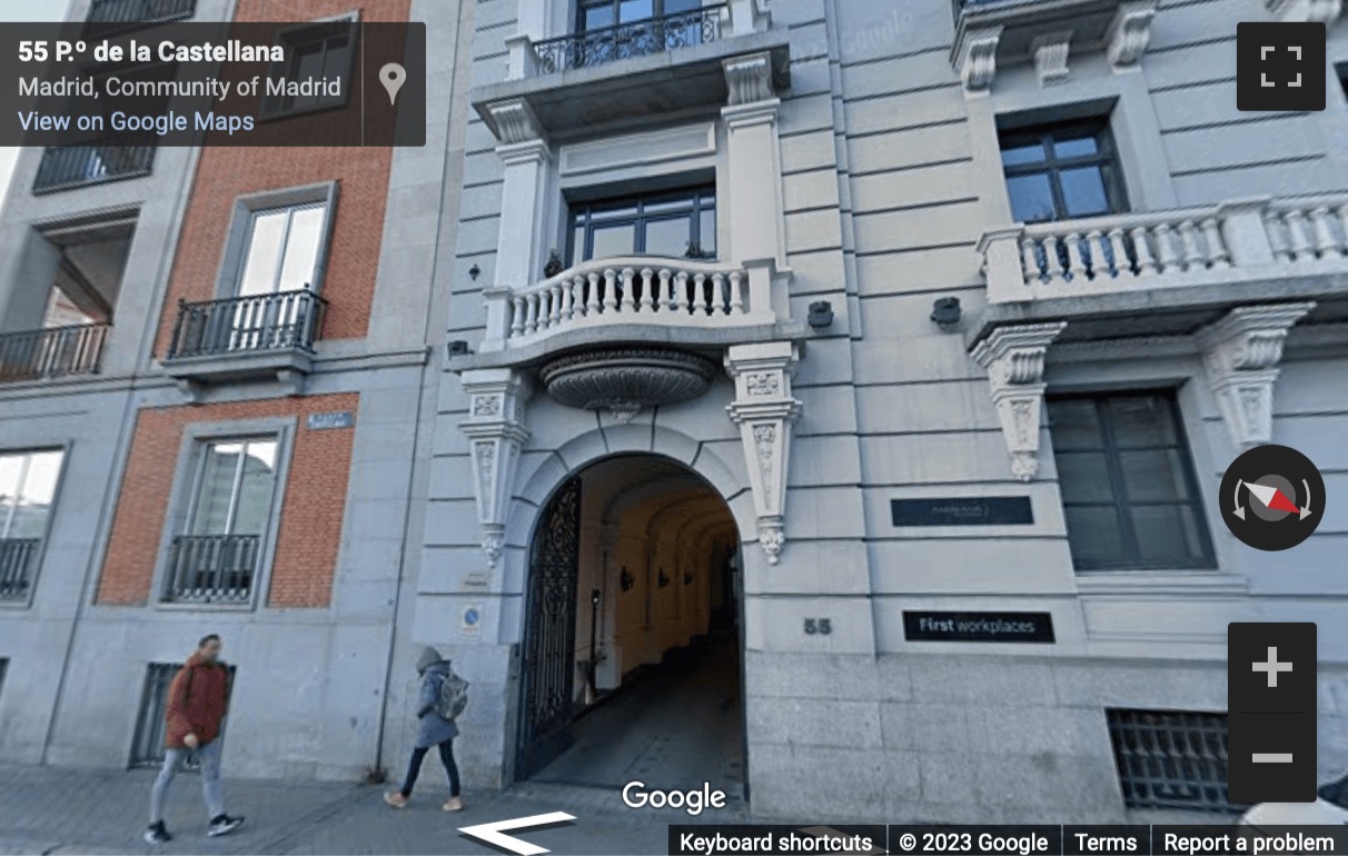 Street View image of Castellana 55, Madrid, Spain