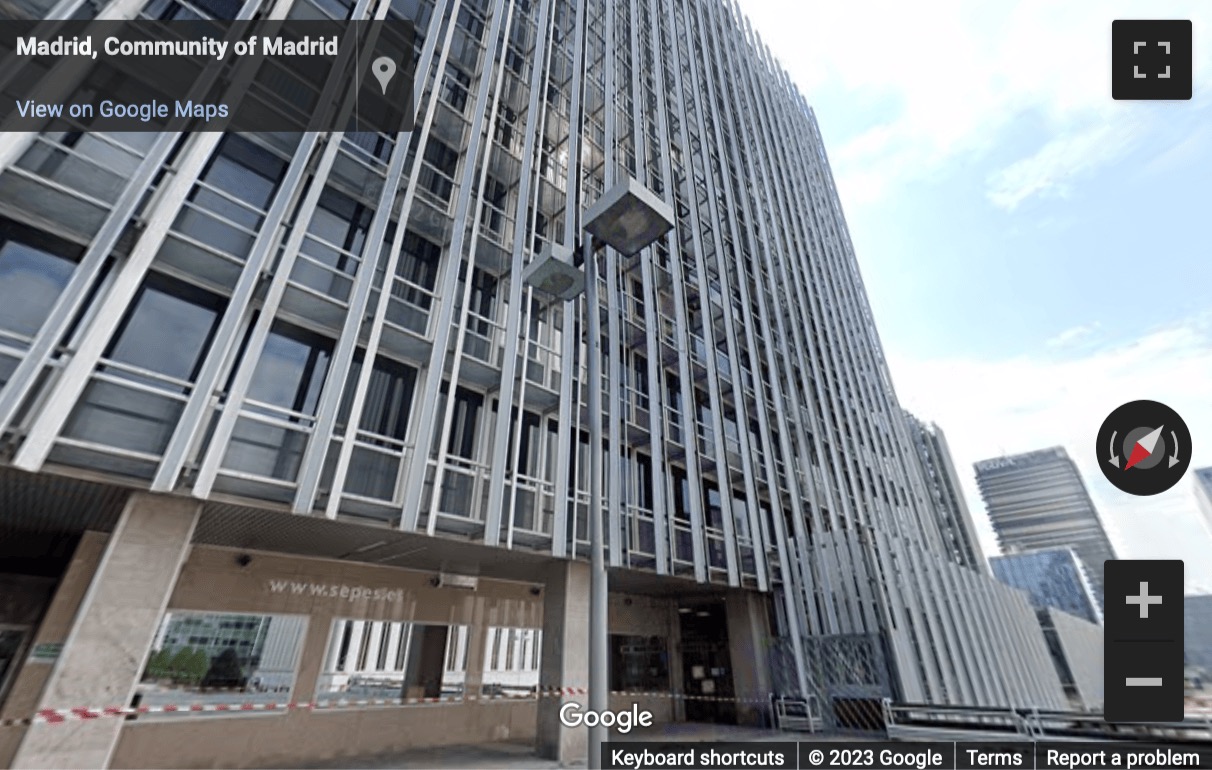 Street View image of Paseo de la Castellana, 93, Madrid