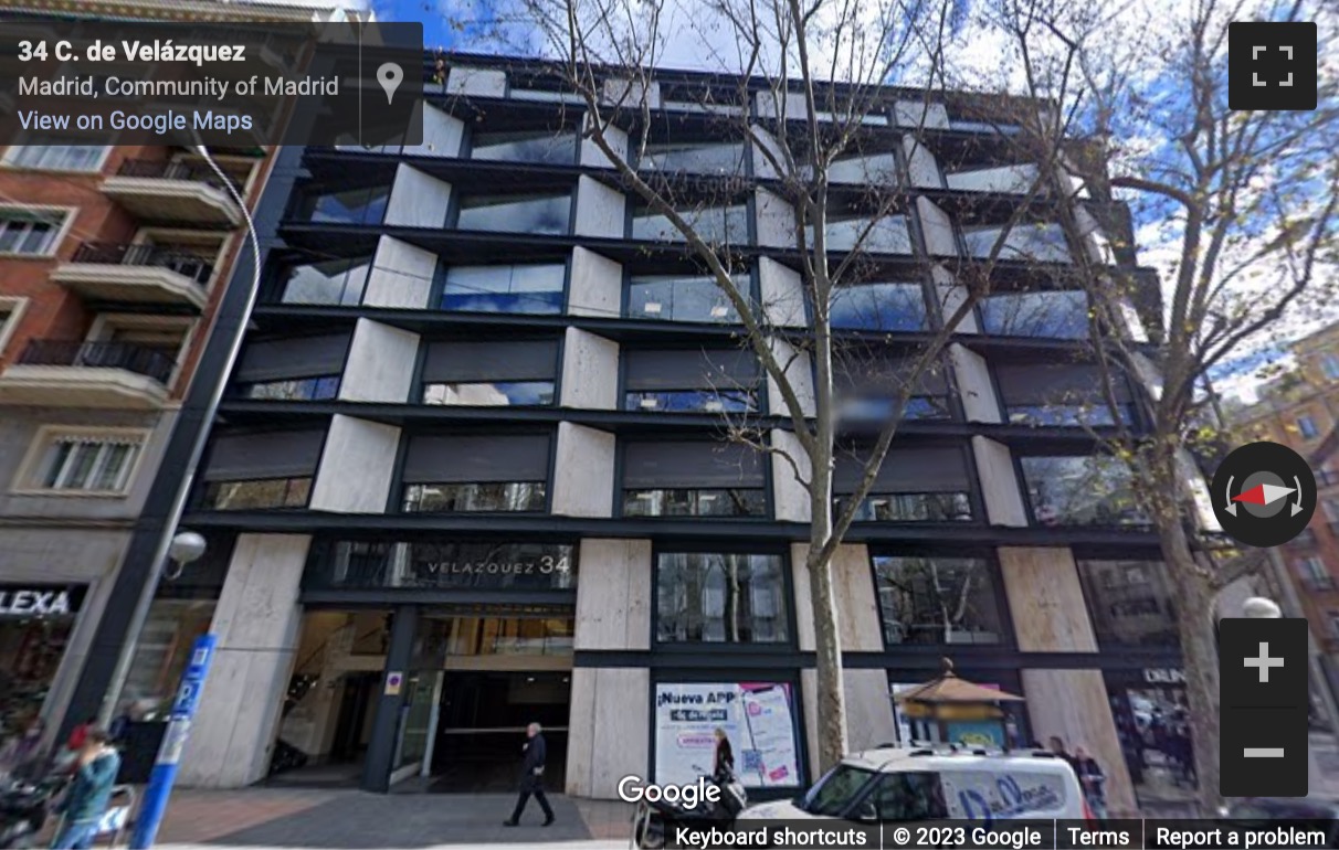 Street View image of 5-8F C. de Velázquez, 34, Madrid