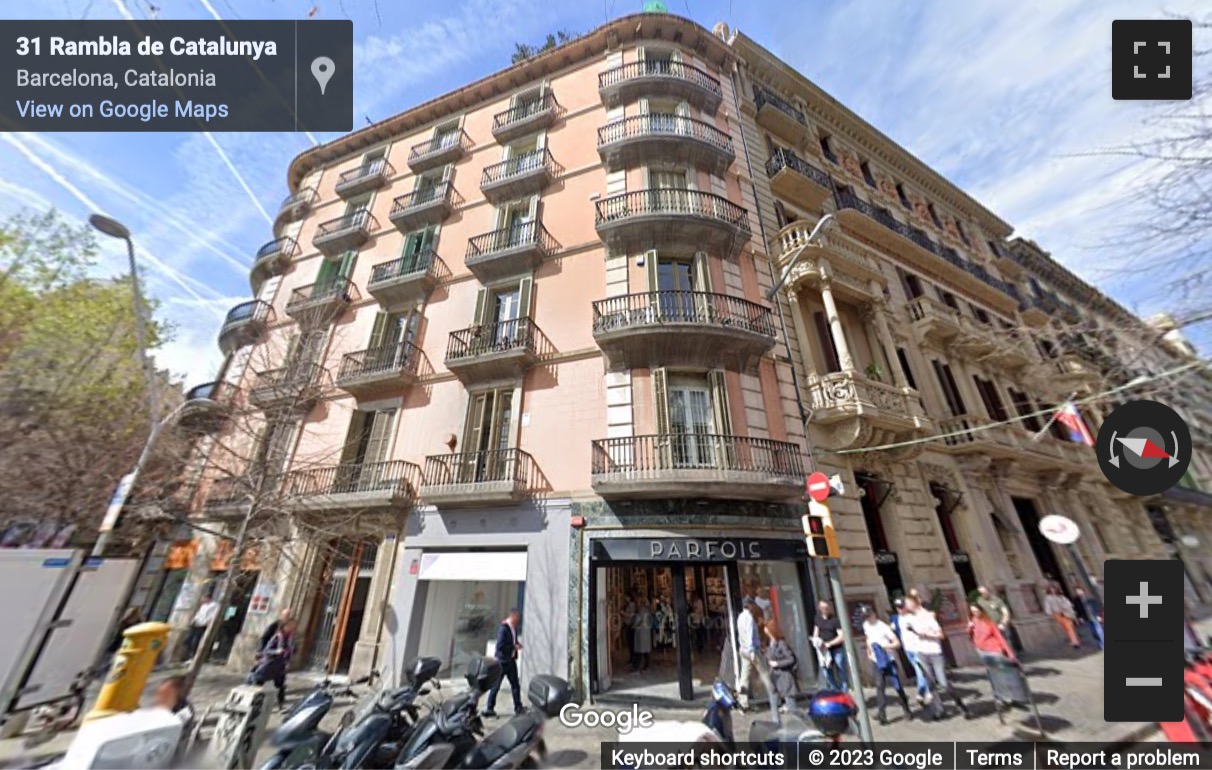 Street View image of Rambla de Catalunya, Number 33, 3 Floor, Barcelona