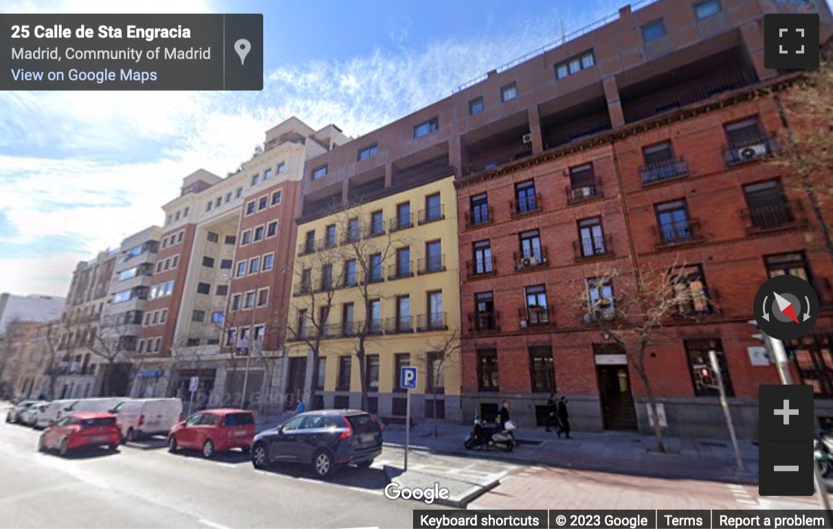 Street View image of Santa Engracia 23, Madrid