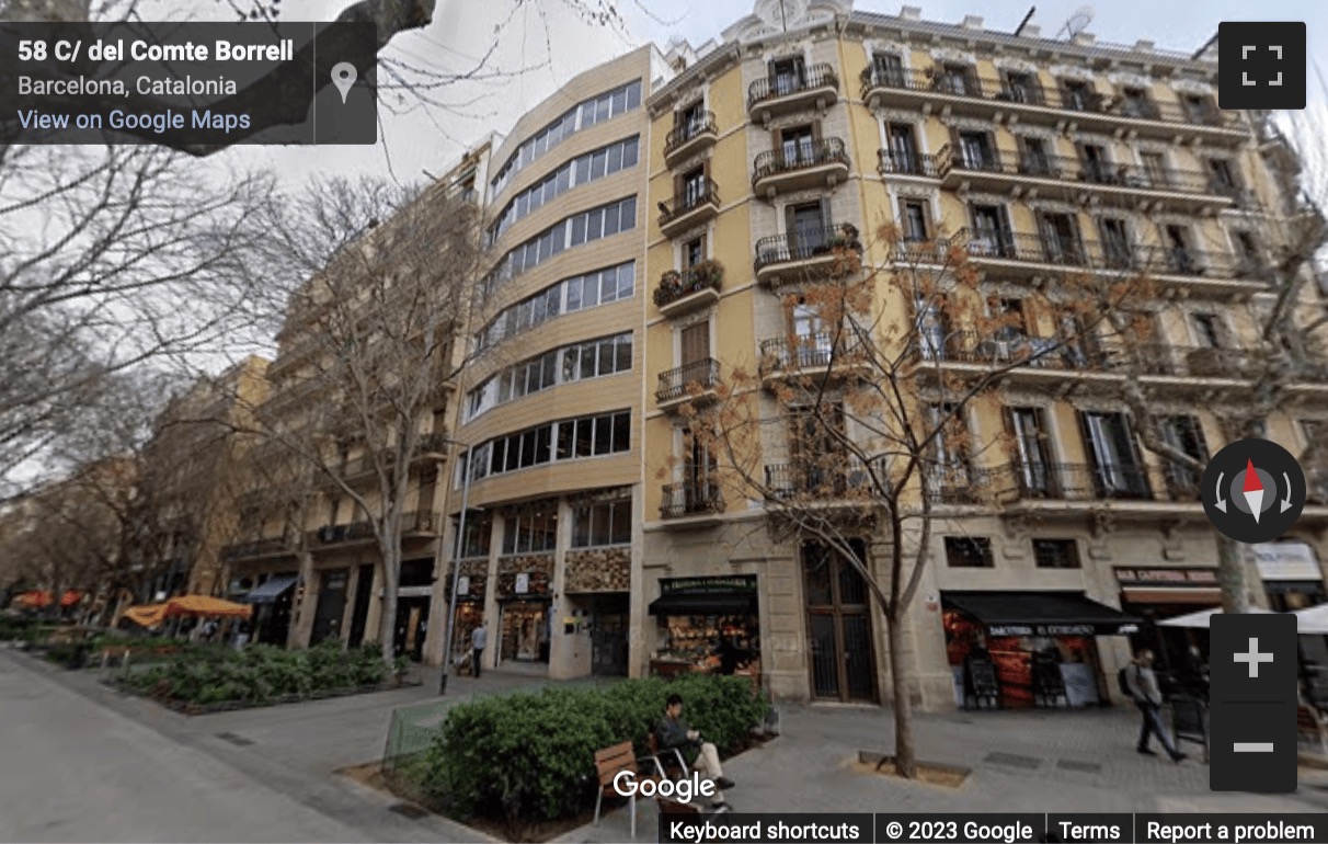 Street View image of Calle Comte Borrell 62, Sant Antoni, Barcelona