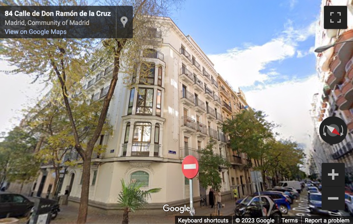 Street View image of Don Ramón De La Cruz, 84, Madrid