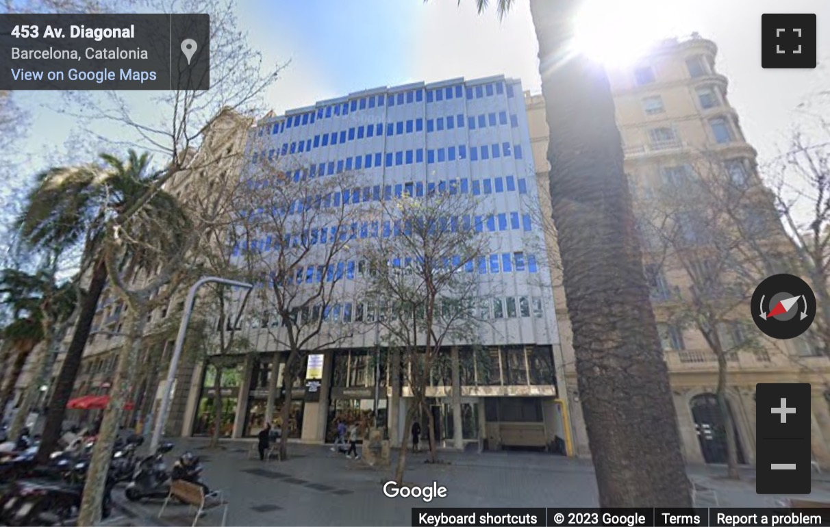 Street View image of Avinguda Diagonal 453bis, Barcelona