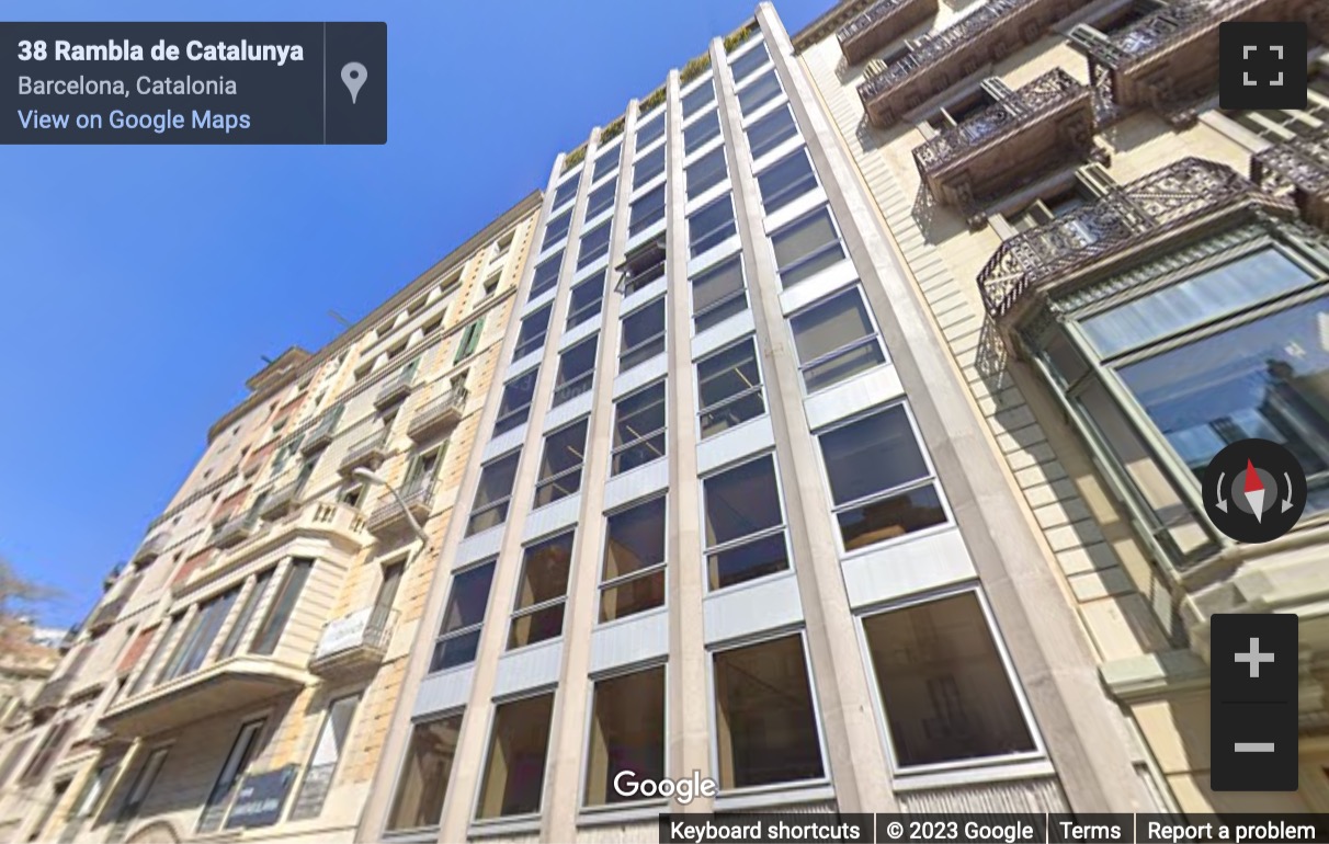 Street View image of Rambla de Catalunya, 38, 1st Floor, Barcelona