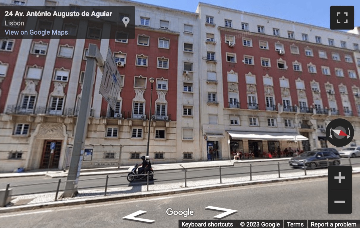 Street View image of Avenida António Augusto de Aguiar 24, 1ºesquerdo, Lisbon