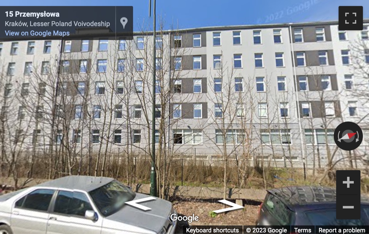 Street View image of 12 Przemysłowa Street, Krakow