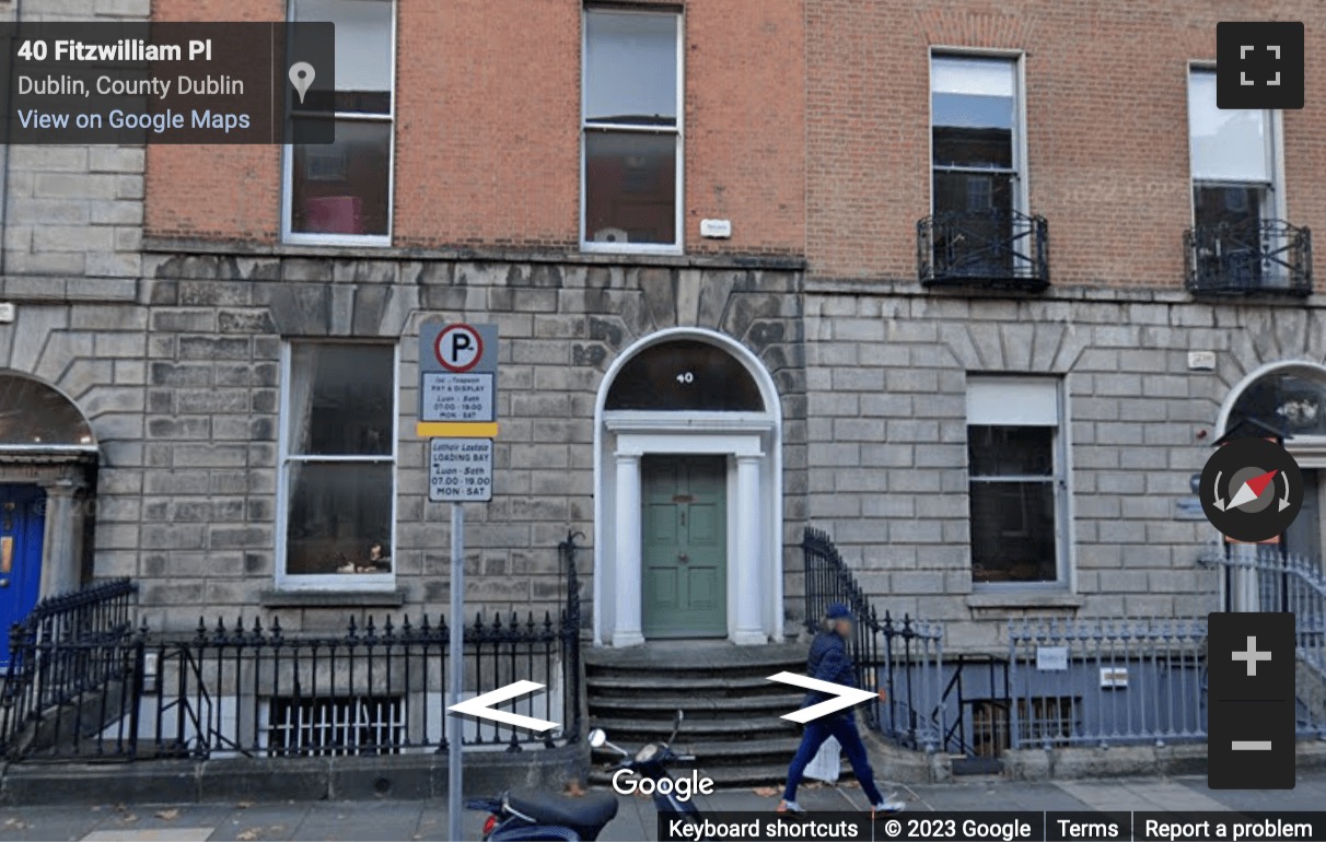 Street View image of 40 Fitzwilliam Square, Dublin