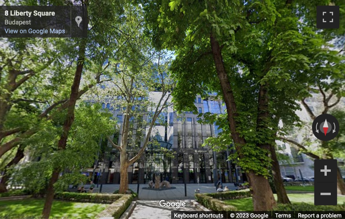 Street View image of Bank Center, Szabadság tér 7, Budapest