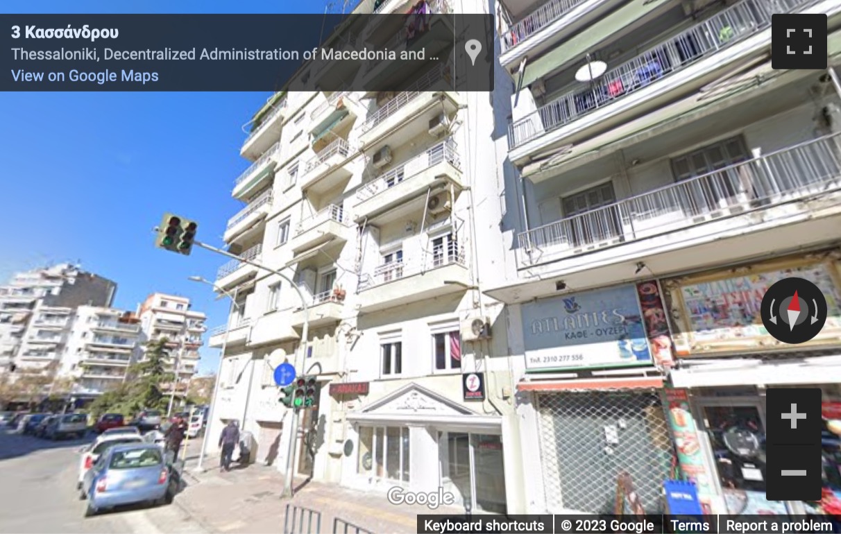 Street View image of 1 Kassandrou street, Thessaloniki