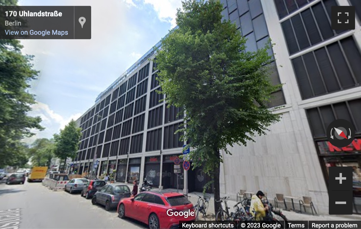 Street View image of Uhlandstraße 32, Berlin, Brandenburg