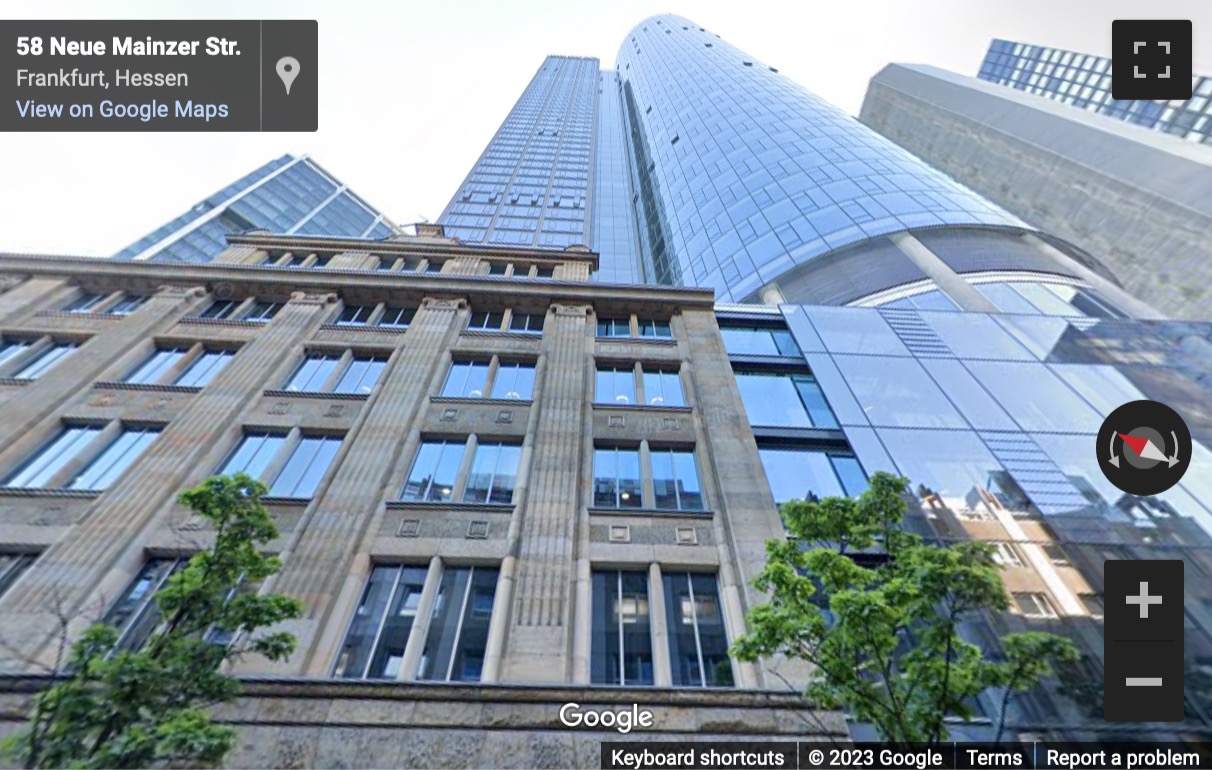 Street View image of Neue Mainzer Straße 52-56, Maintower, Frankfurt, Hessen