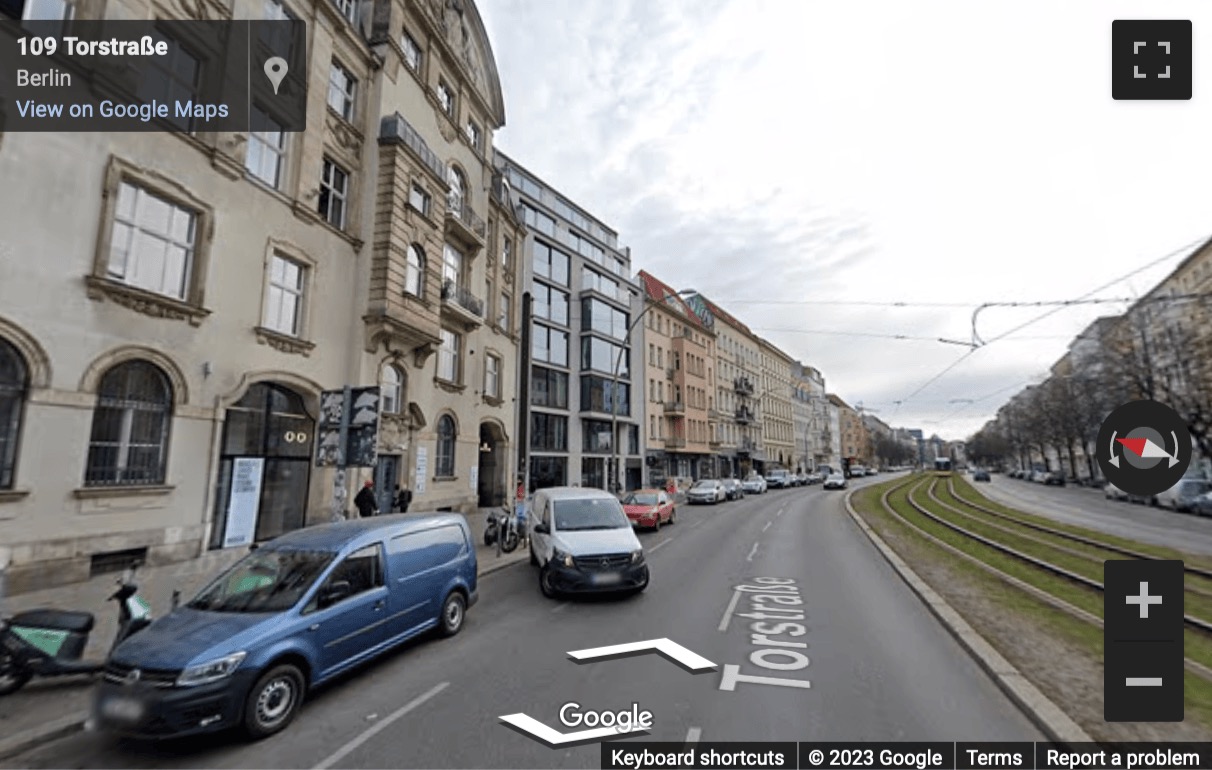 Street View image of Torstraße 109, Berlin, Brandenburg