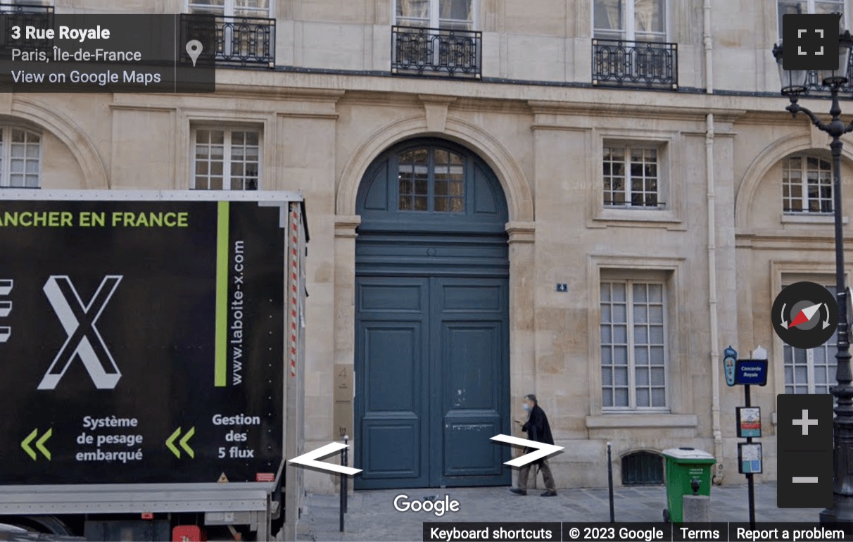 Street View image of 4, Rue Royale, Paris