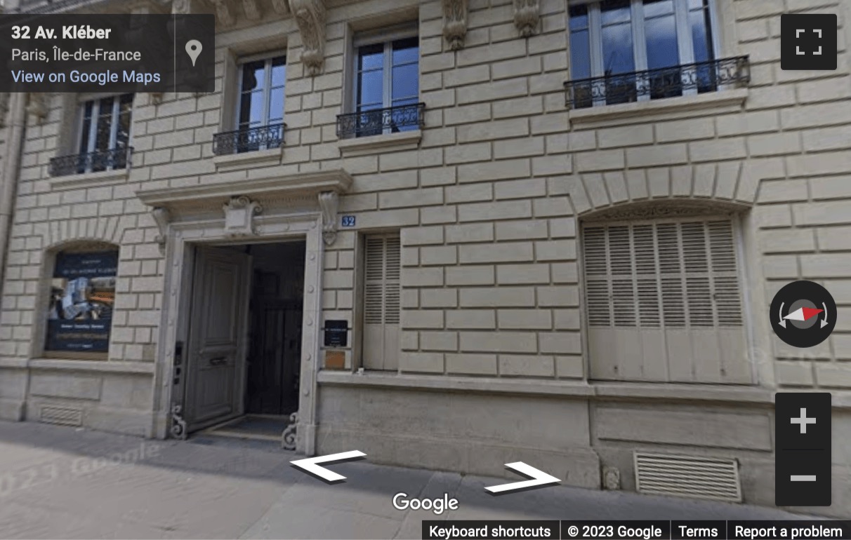 Street View image of 32-34 Avenue Kleber, Paris