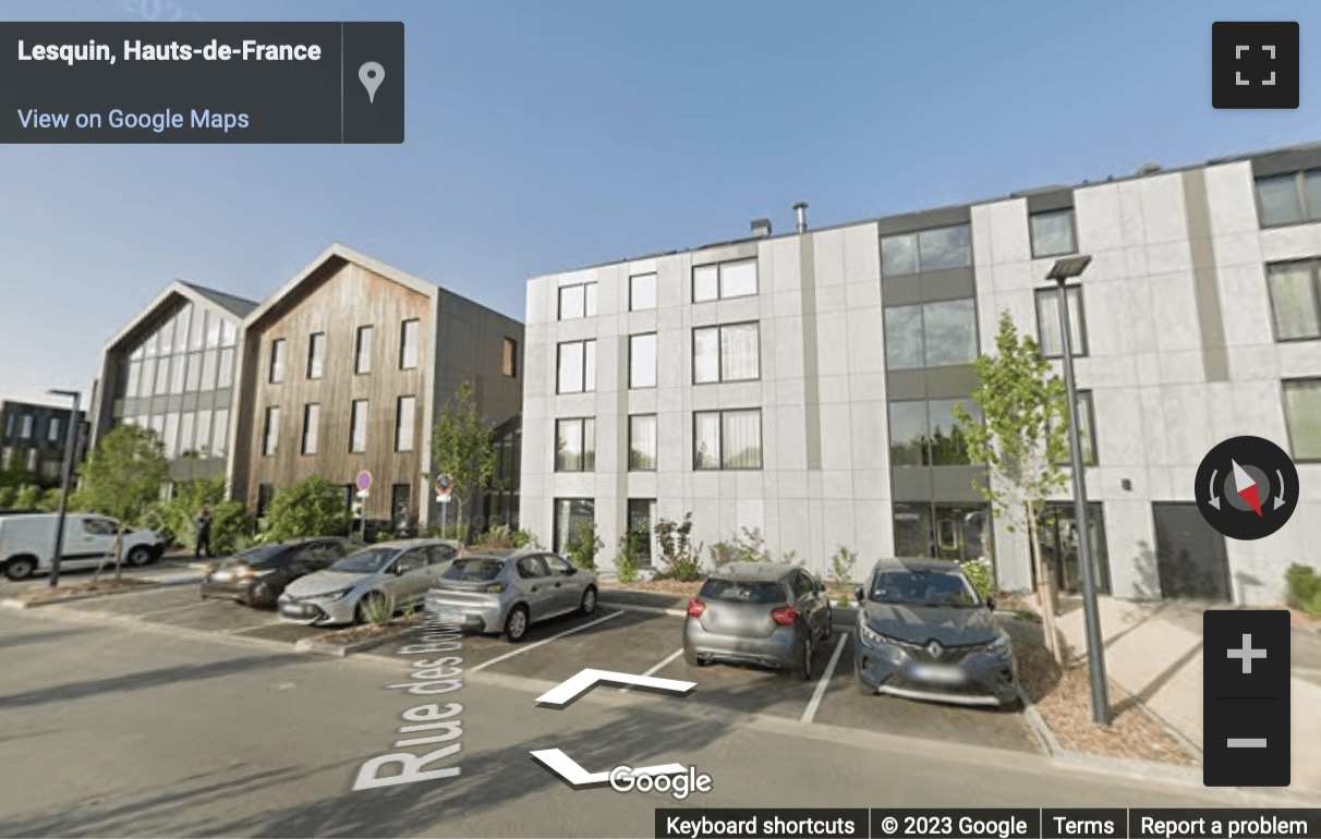 Street View image of 9 rue des Bouleaux, Arteparc, Lesquin, COLOFT, Lille, Nord