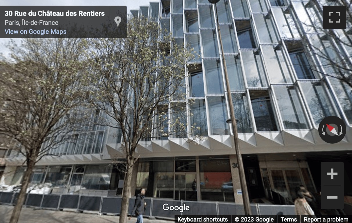 Street View image of 28-34 rue Château des Rentiers, Paris