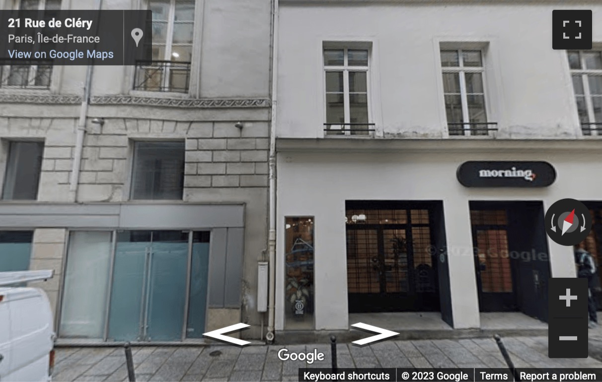 Street View image of Cléry, 21 Rue de Cléry, Paris